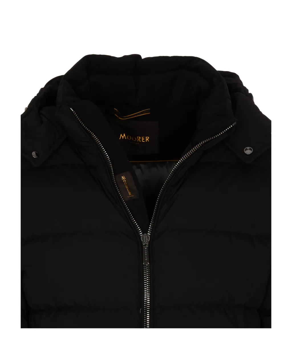 Brett-Skt Hooded Zipped Down Jacket