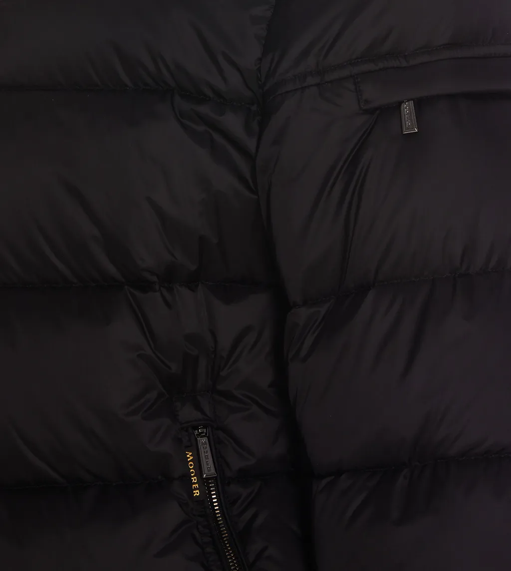 Brett-Sh Hooded Zipped Down Jacket