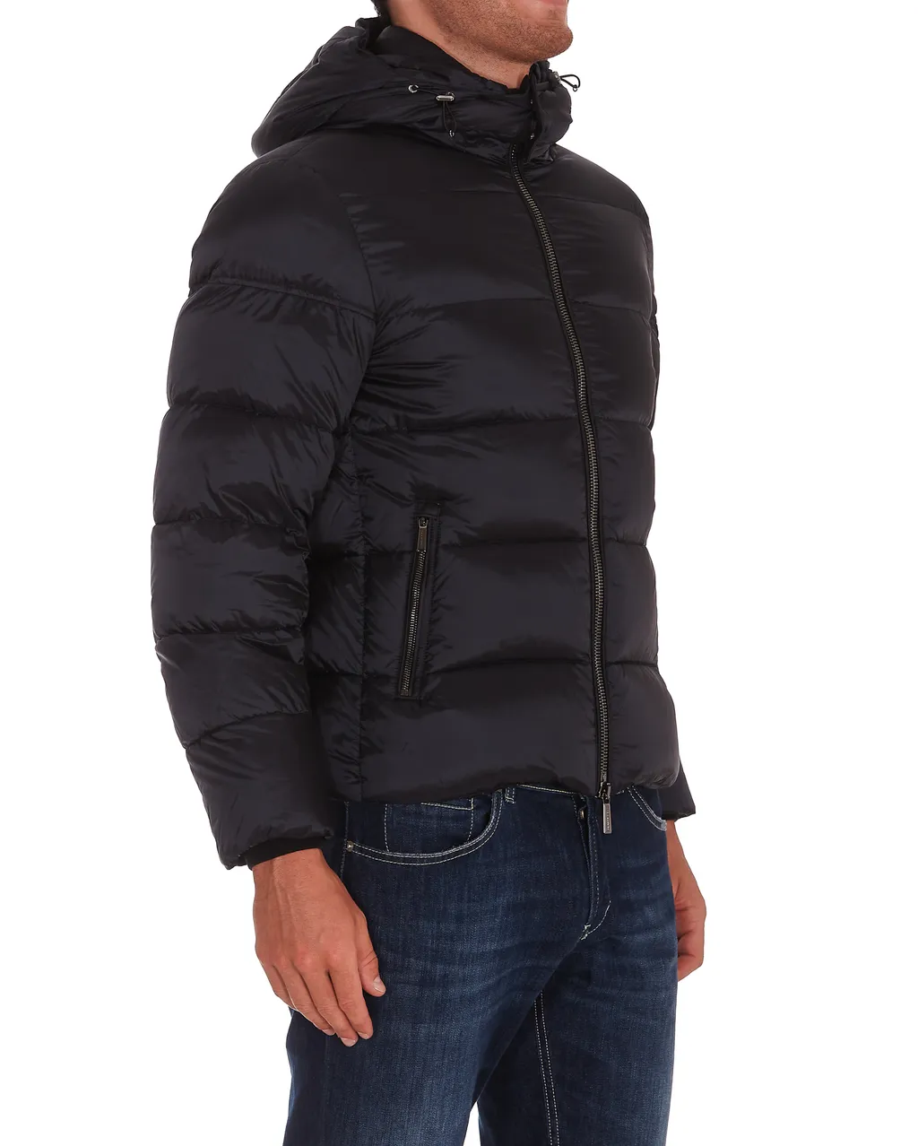 Breet-Sh Hooded Zipped Down Jacket