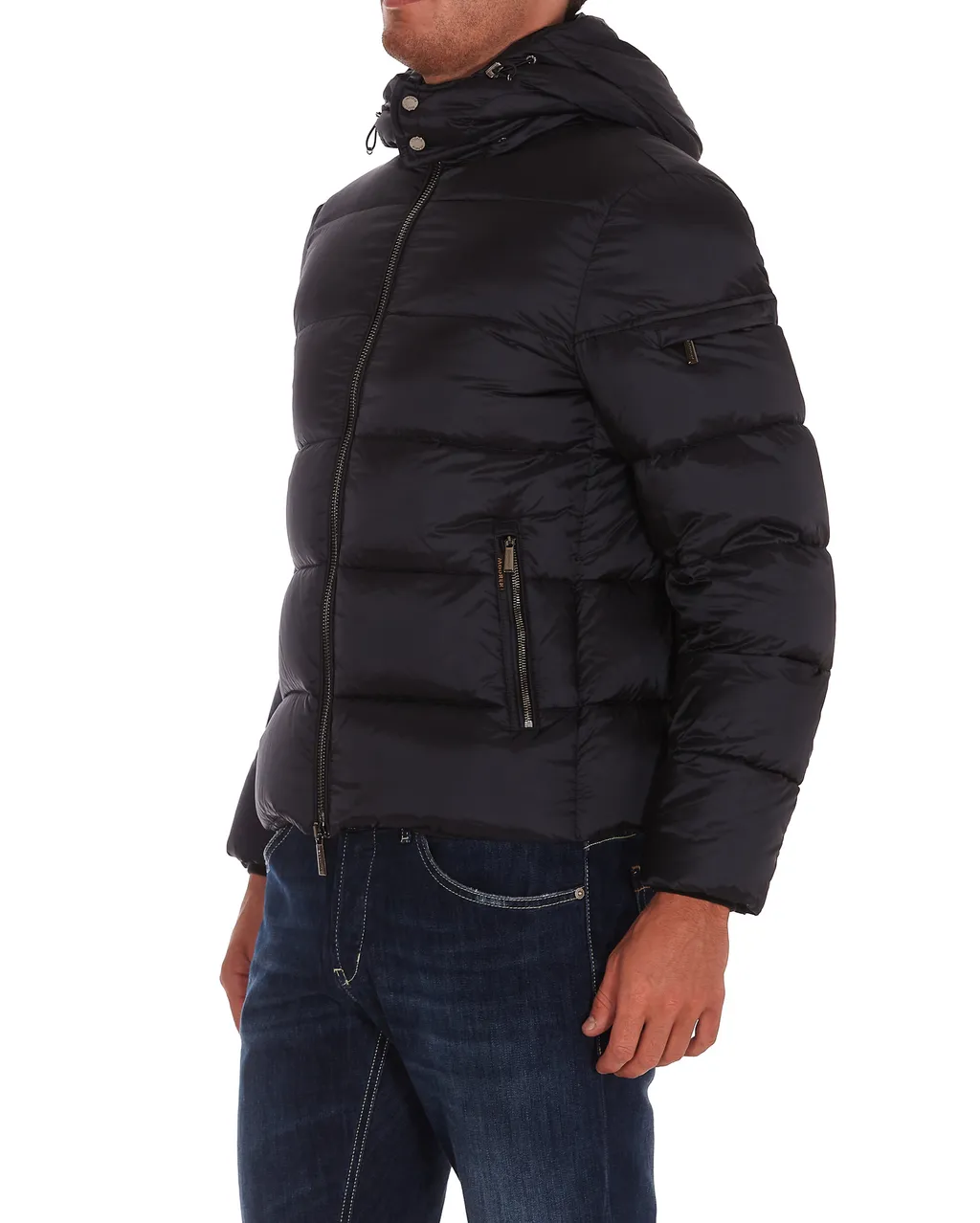 Breet-Sh Hooded Zipped Down Jacket