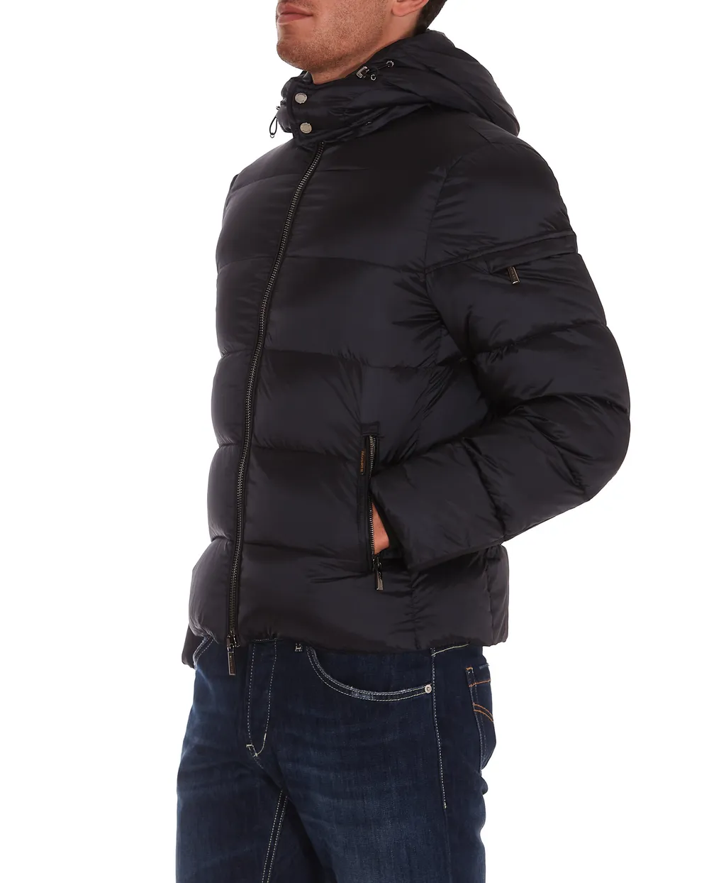 Breet-Sh Hooded Zipped Down Jacket