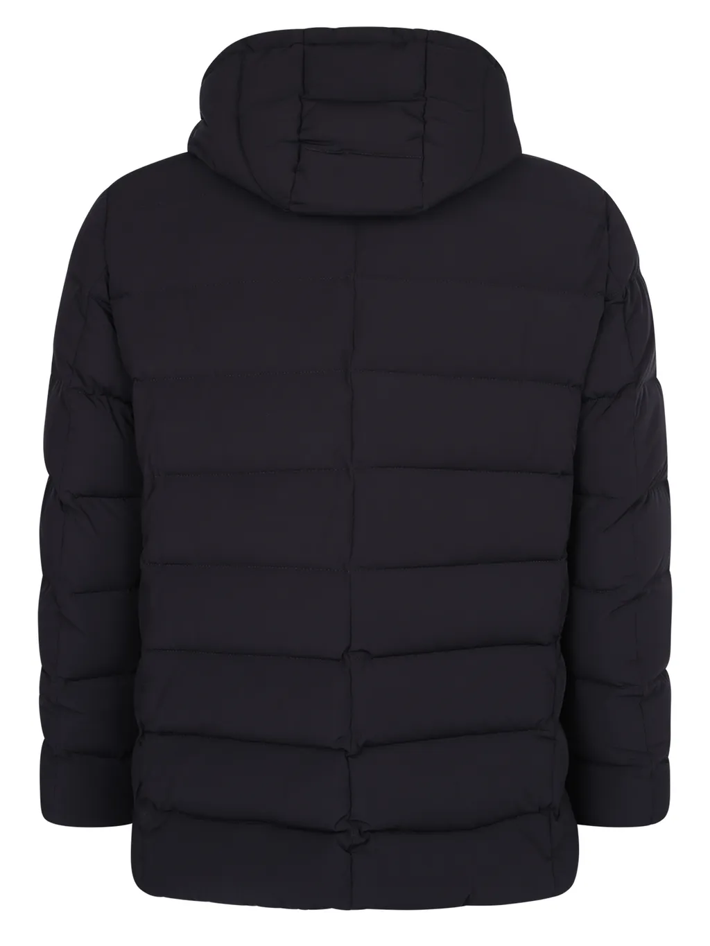 Double-Breasted Hooded Cotton Suit