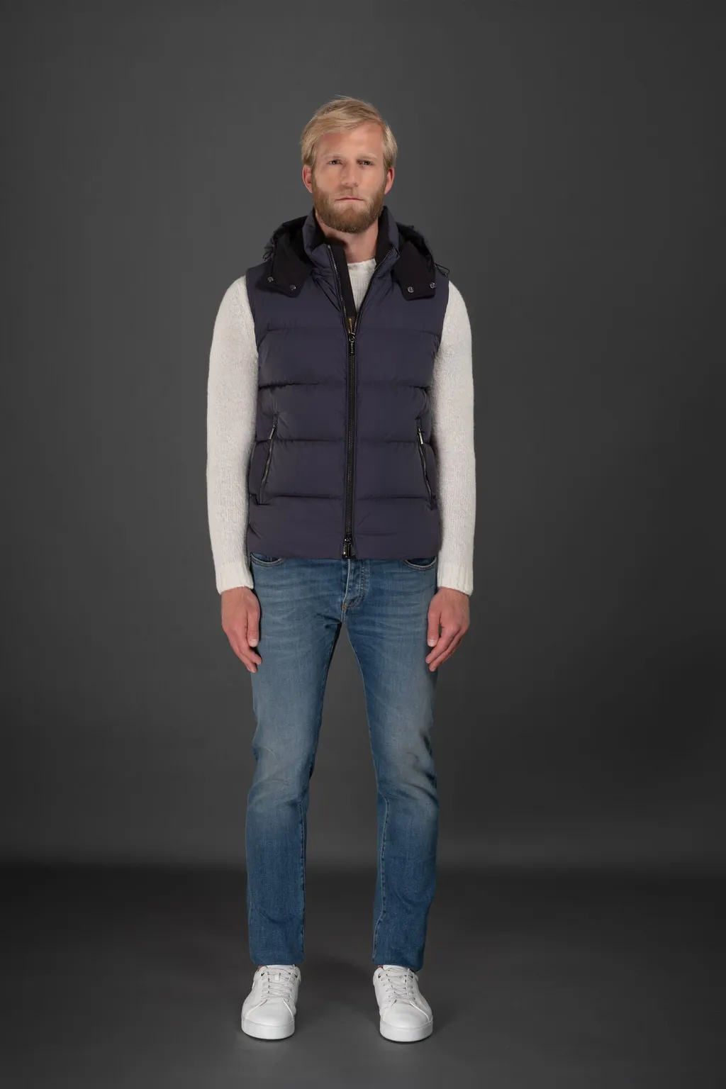 High-Neck Padded Gilet