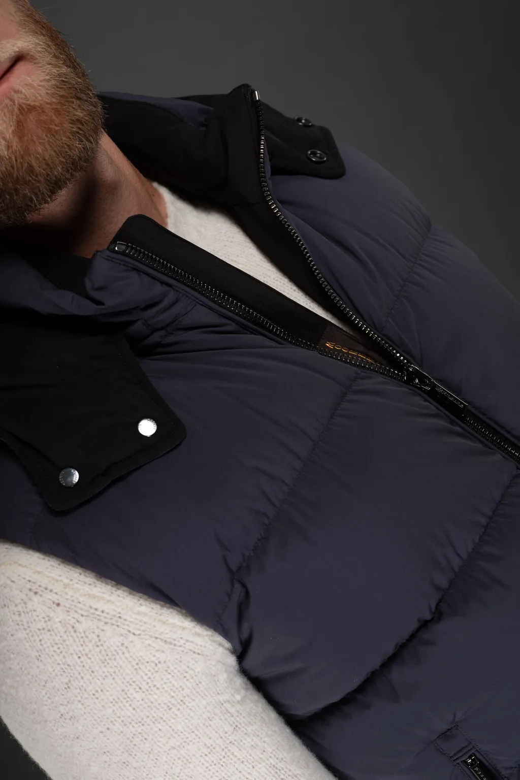 High-Neck Padded Gilet