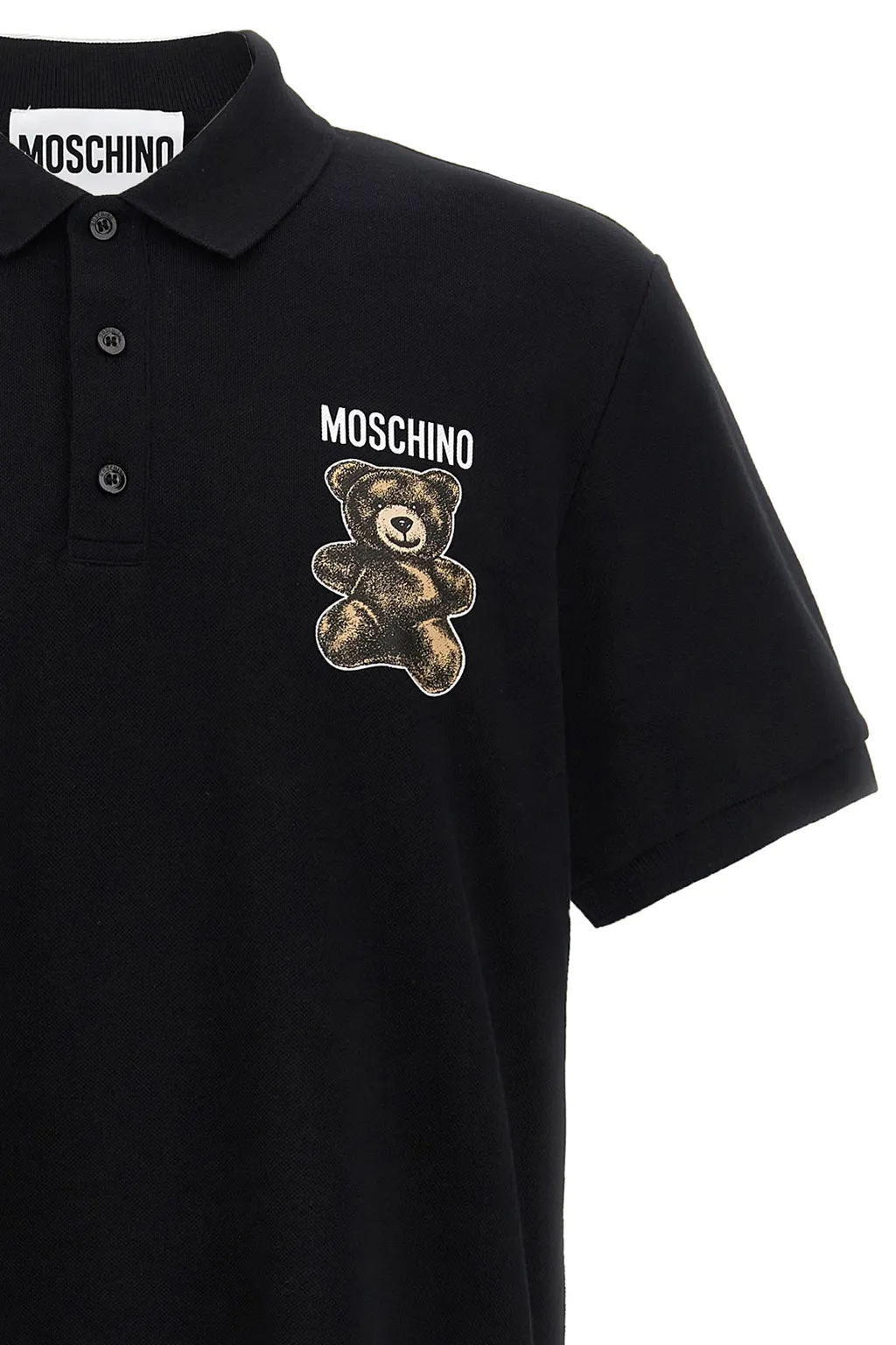 Teddy Bear Printed Short-Sleeved Polo Short