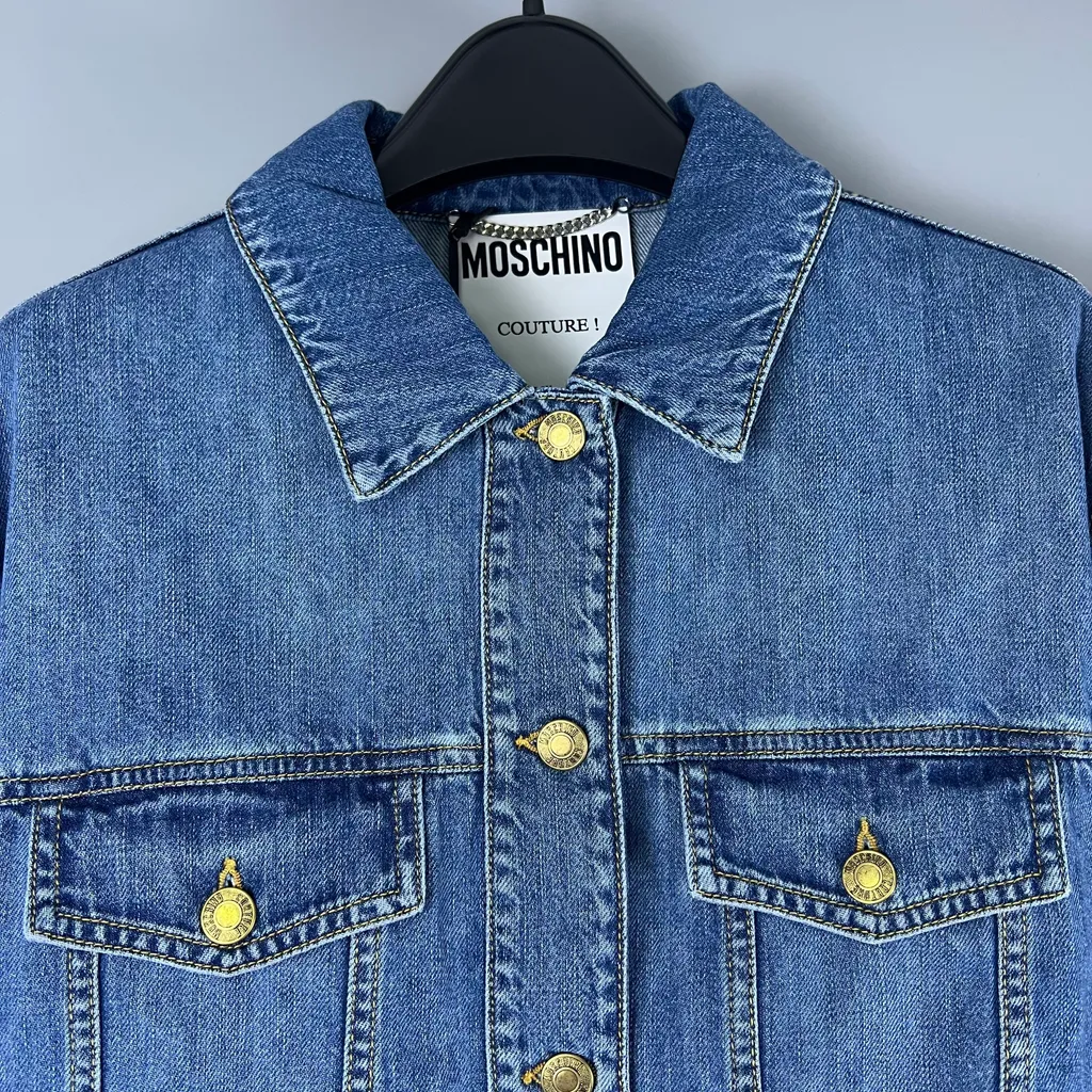 Long-Sleeved Denim Coat