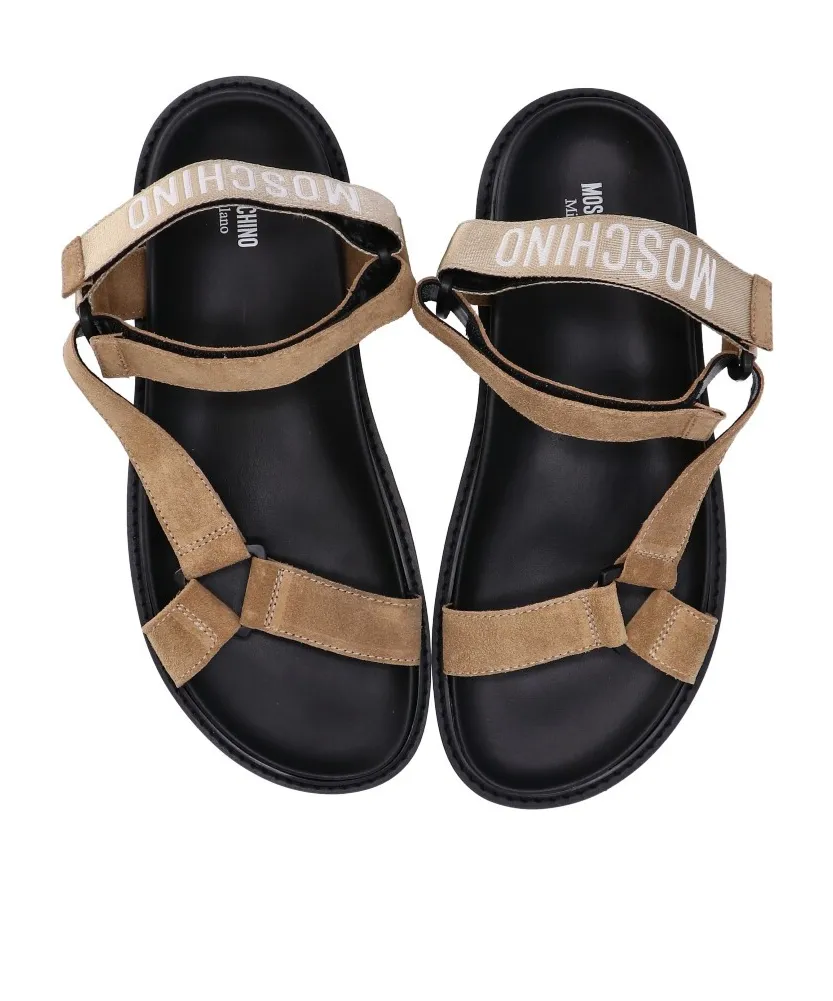 Logo-Jacquard Touch-Strap Fastened Sandals