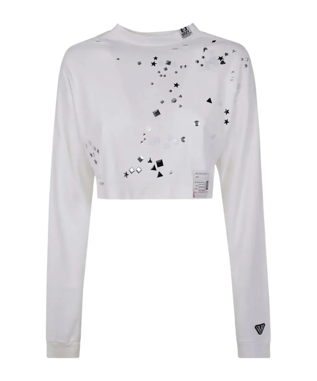 Stud-Embellished Sweatshirt
