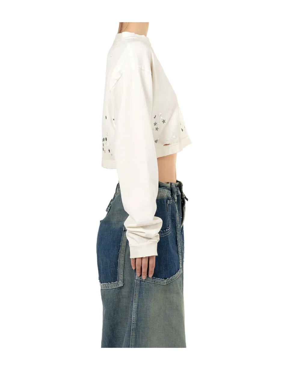 Stud-Embellished Sweatshirt