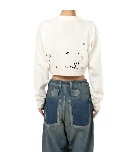 Stud-Embellished Sweatshirt