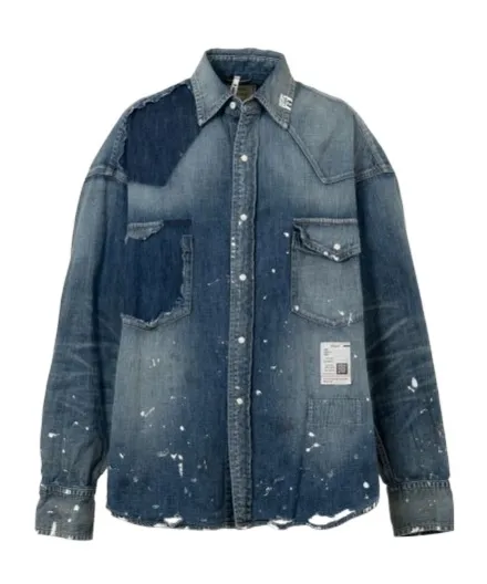 Distressed Denim Shirt