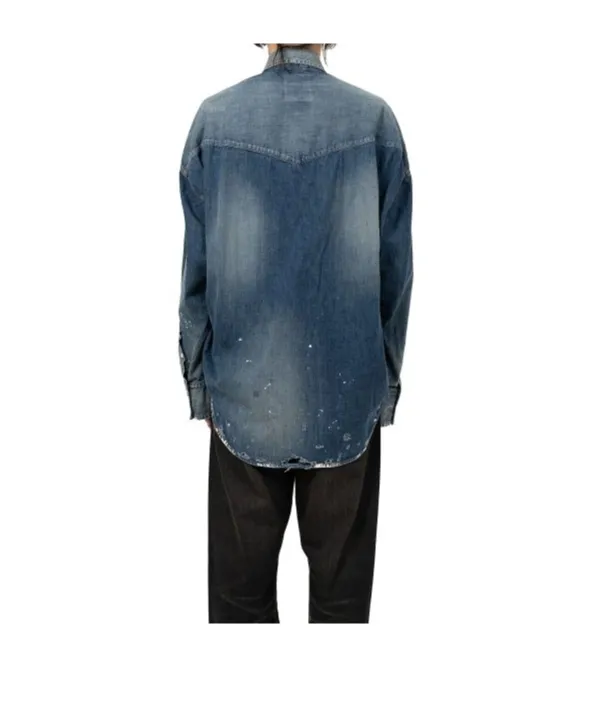 Distressed Denim Shirt