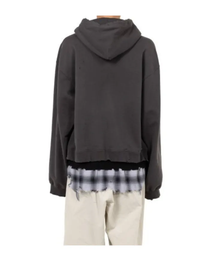 Layered Drawstring Hoodie