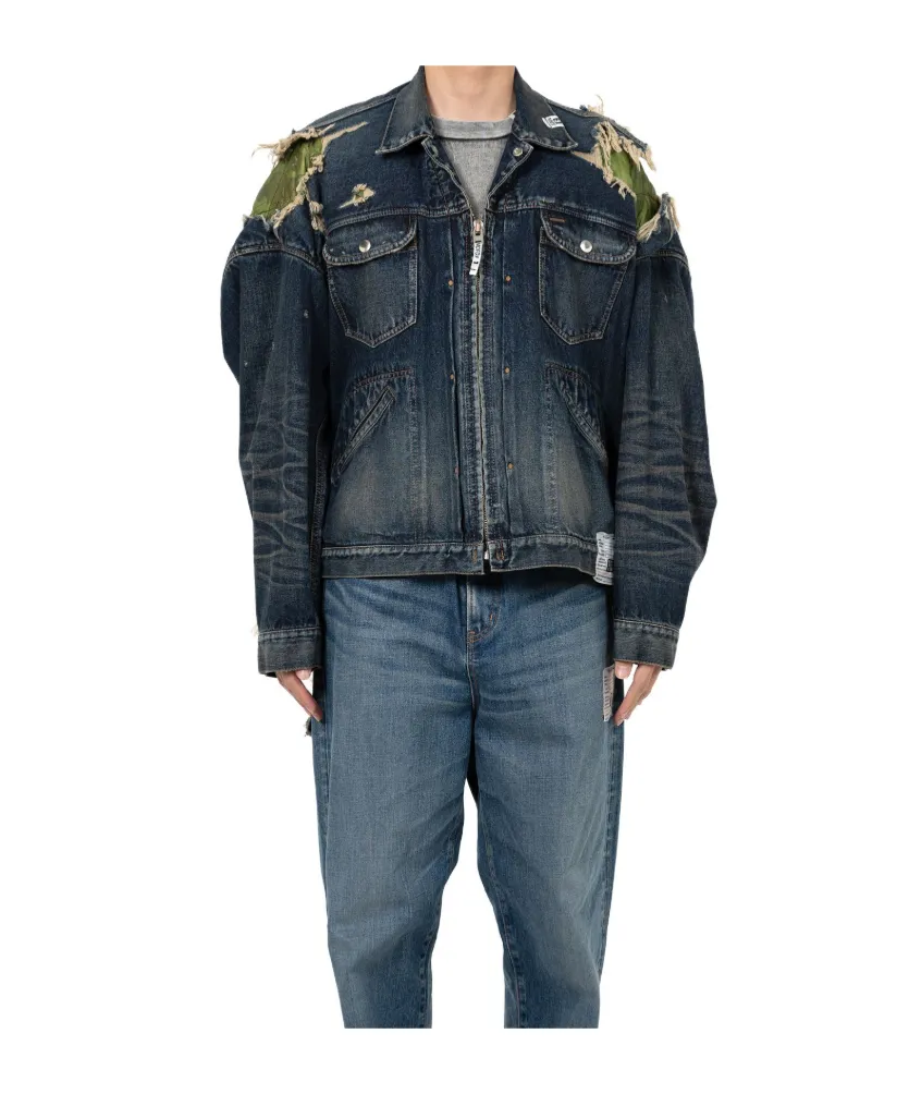 Long-Sleeved Denim Jacket