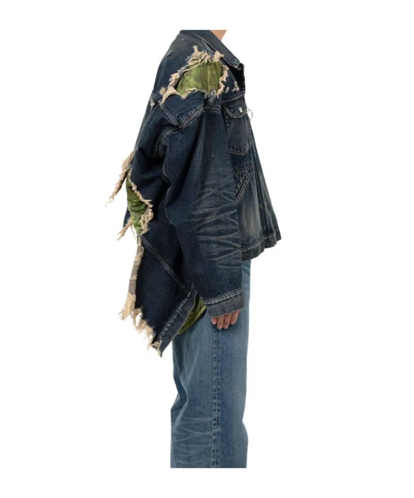 Long-Sleeved Denim Jacket