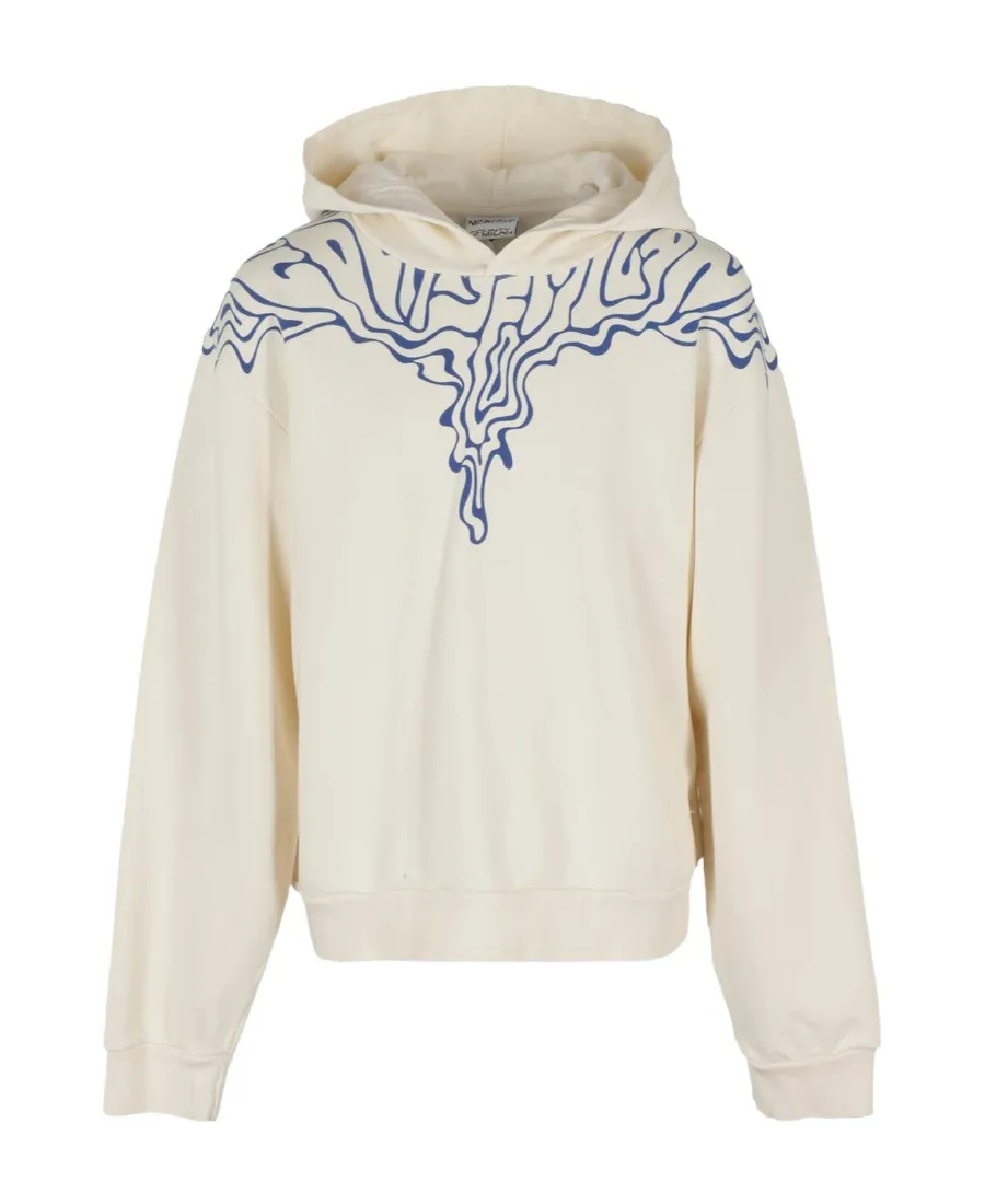 County Of Milan Kids Wing Printed Hoodie