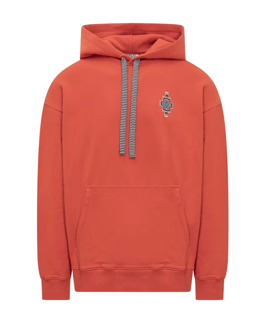 County Of Milan Cross Motif Embroidered Hoodie