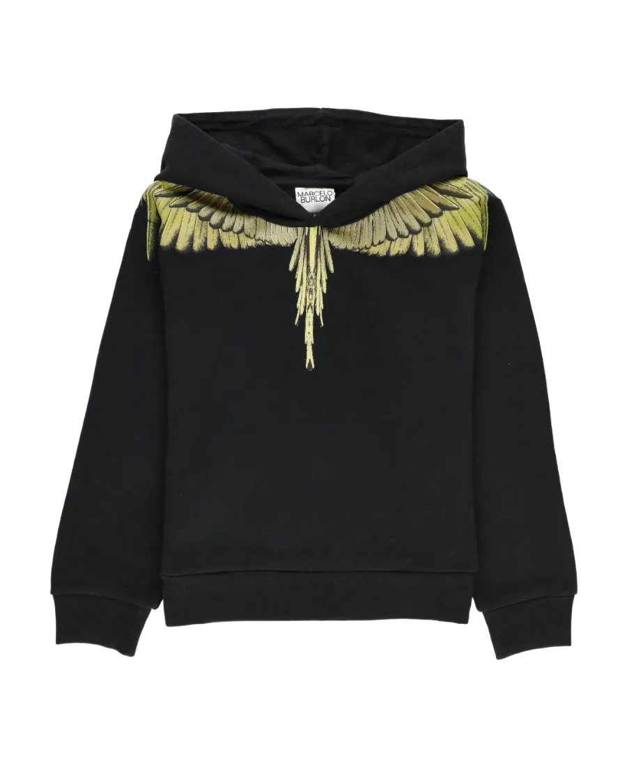 County Of Milan Kids Long Sleeved Icon Wings Printed Sweatshirt