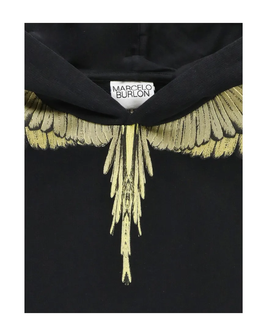 County Of Milan Kids Long Sleeved Icon Wings Printed Sweatshirt