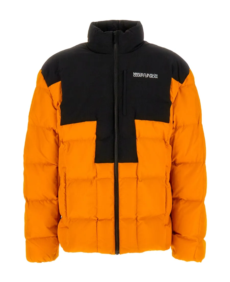 County Of Milan Logo Printed Puffer Jacket