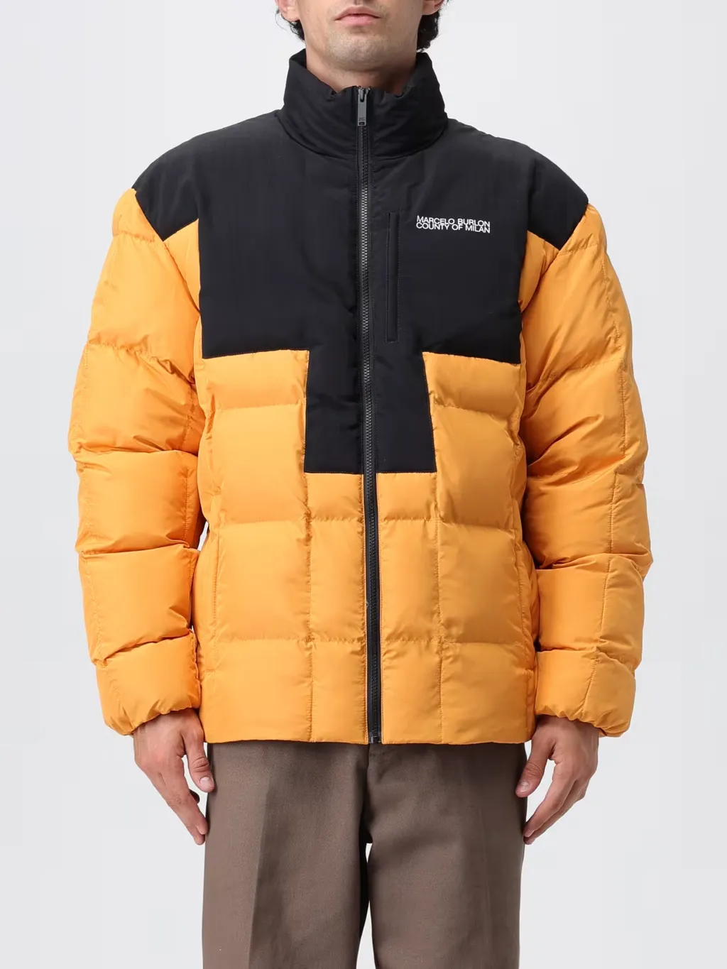 County Of Milan Logo Printed Puffer Jacket