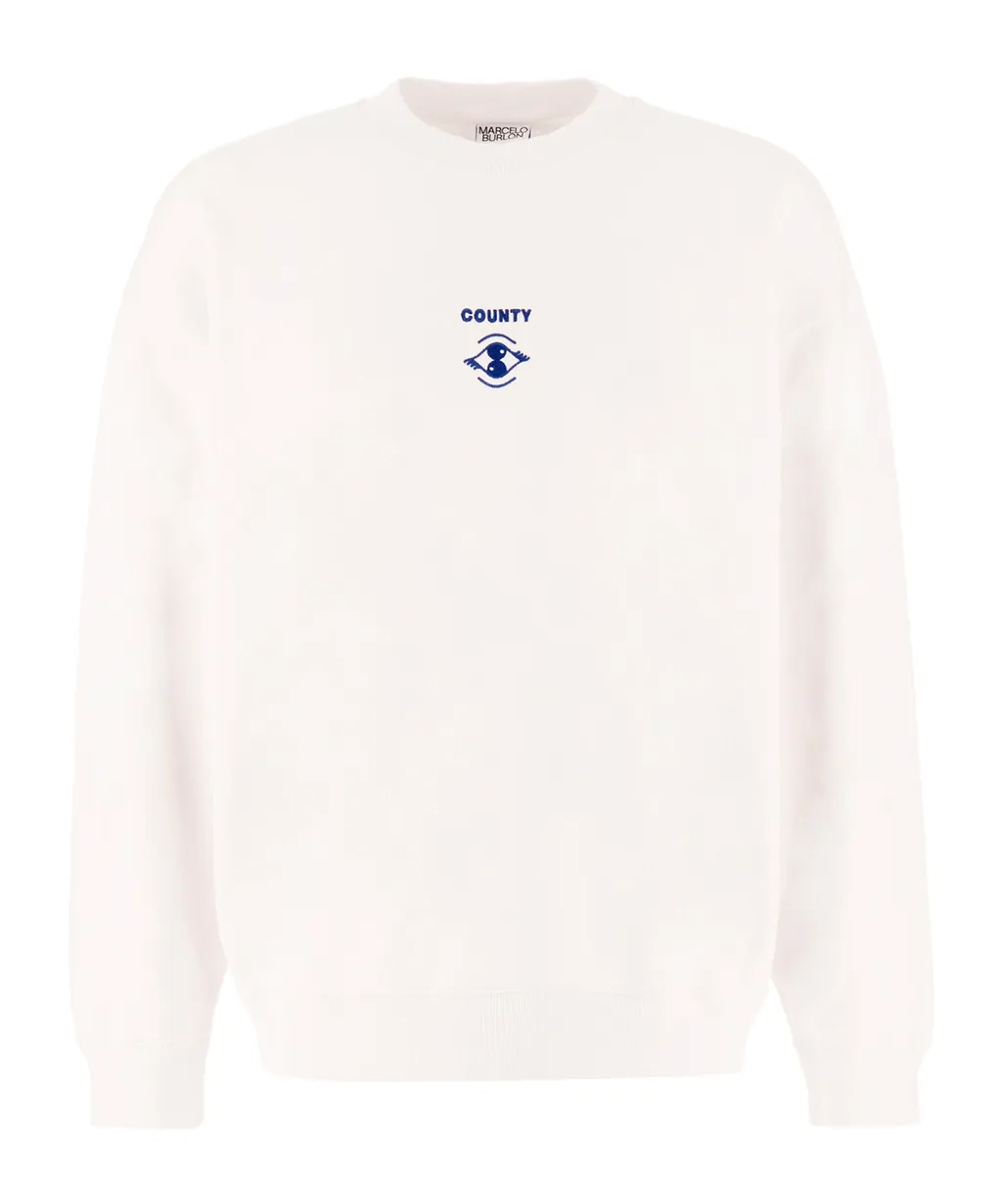 County Of Milan Crewneck Long-Sleeved Sweatshirt