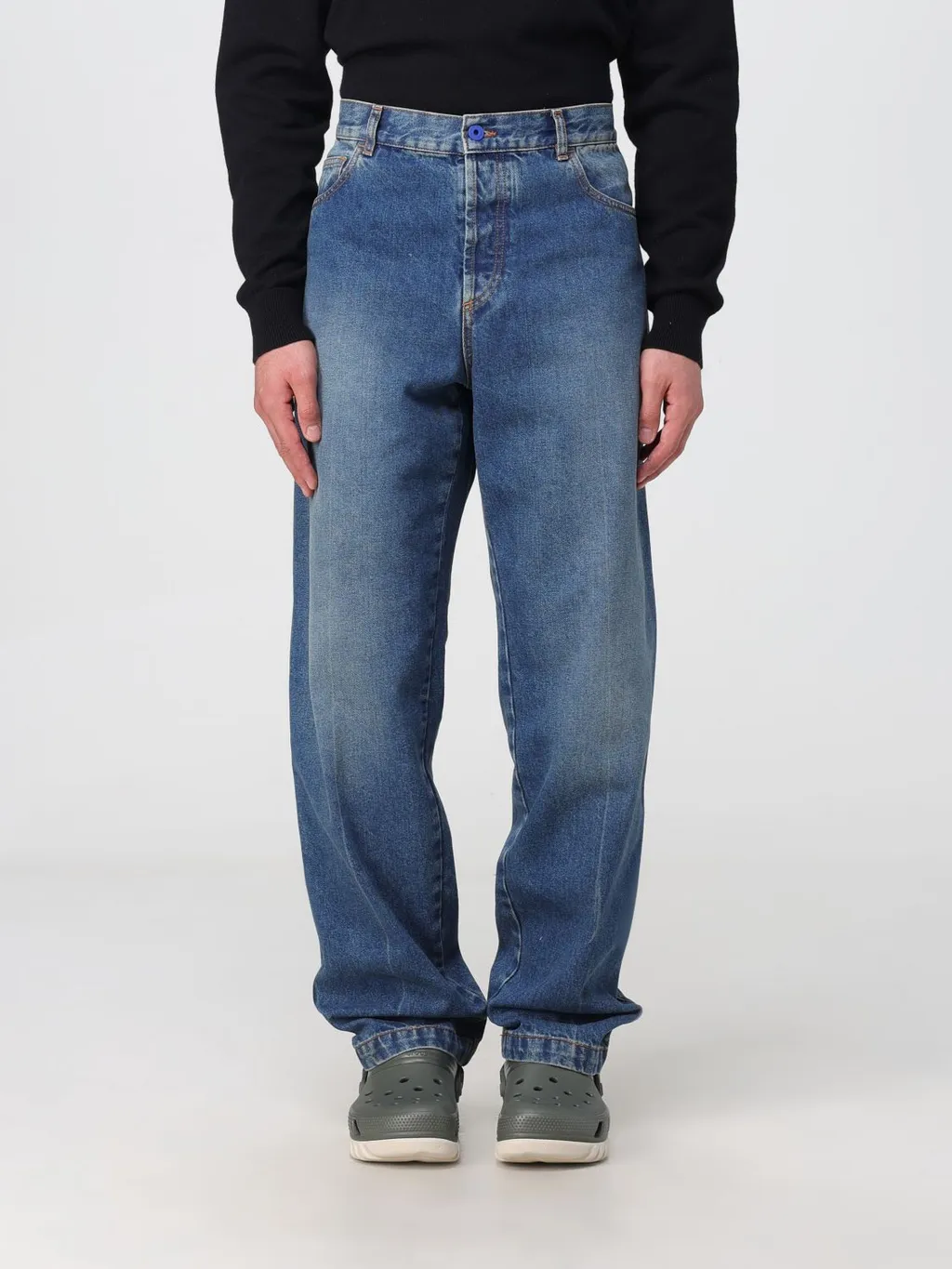 County Of Milan Logo Patch Straight-Leg Jeans