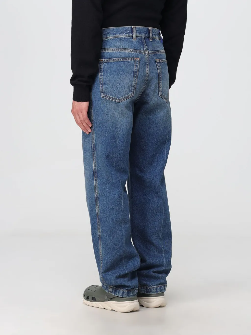 County Of Milan Logo Patch Straight-Leg Jeans