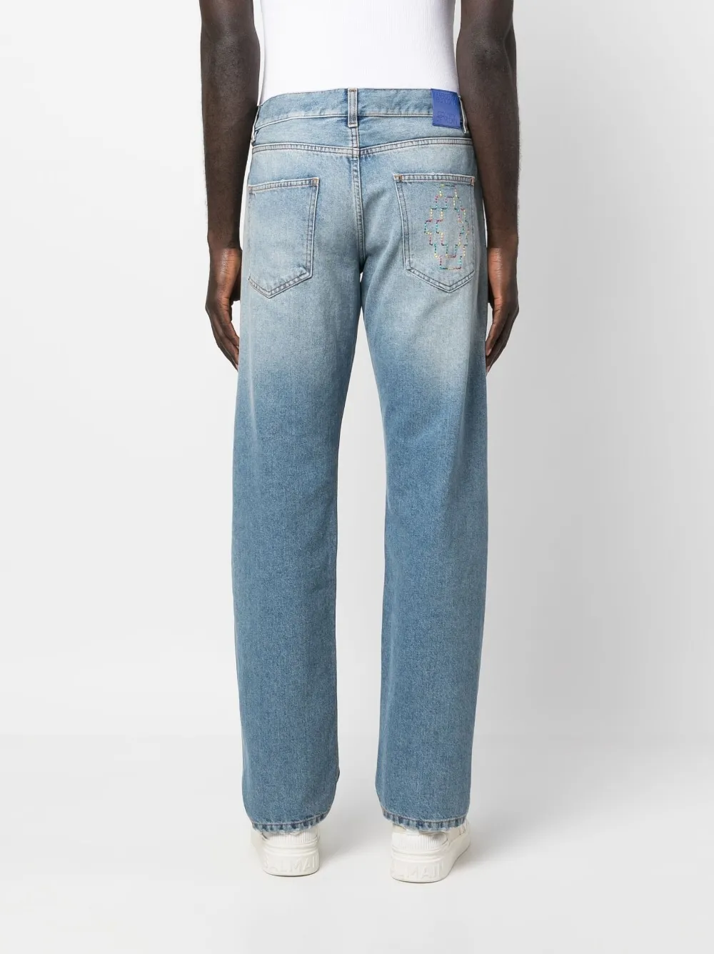 County Of Milan Logo Embroidered Jeans