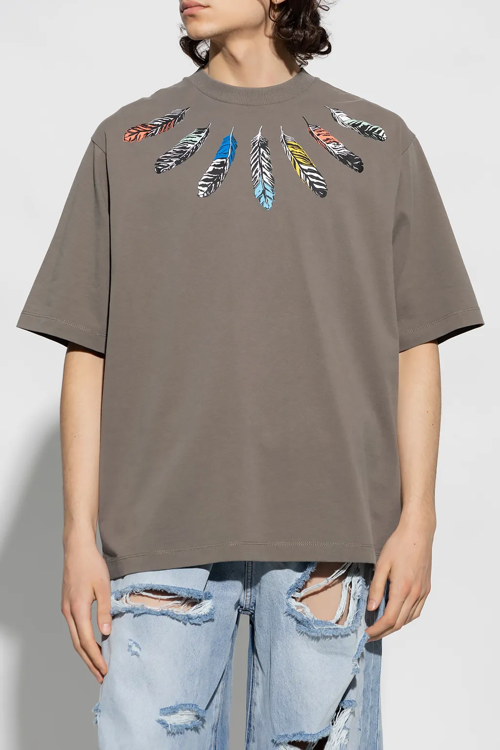 Feathers Detail T-Shirt