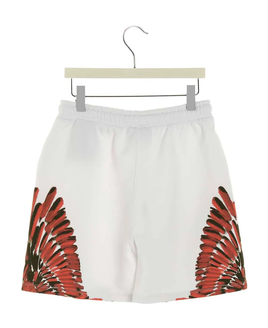County Of Milan Kids Wings-Printed Drewstring Shorts