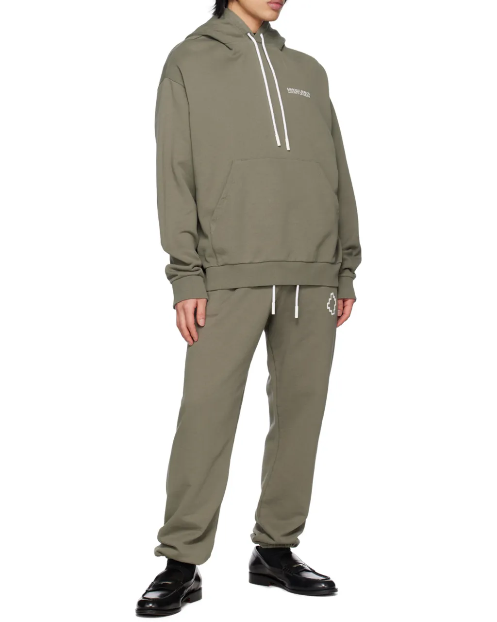 Tempera Cross-Print Pullover Hoodie
