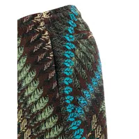 Feather-Print Straight-Leg Shorts