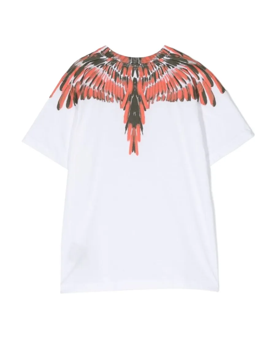 Wings-Print Cotton T-Shirt