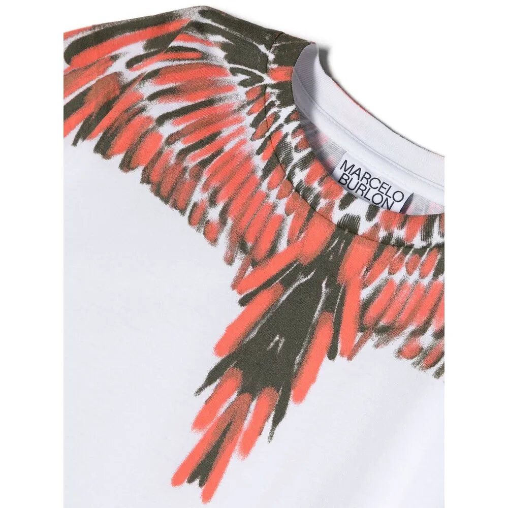 Wings-Print Cotton T-Shirt