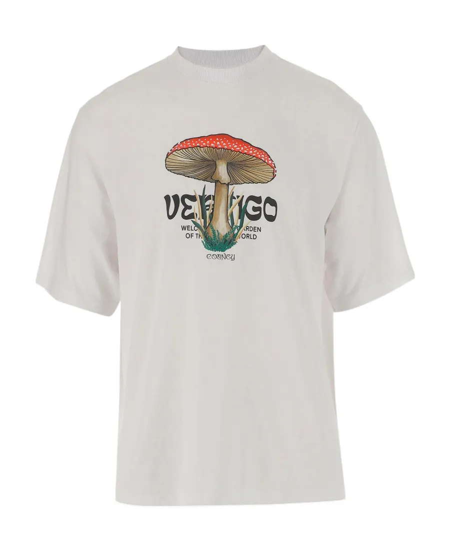 County Of Milan Logo Printed Crewneck T-Shirt
