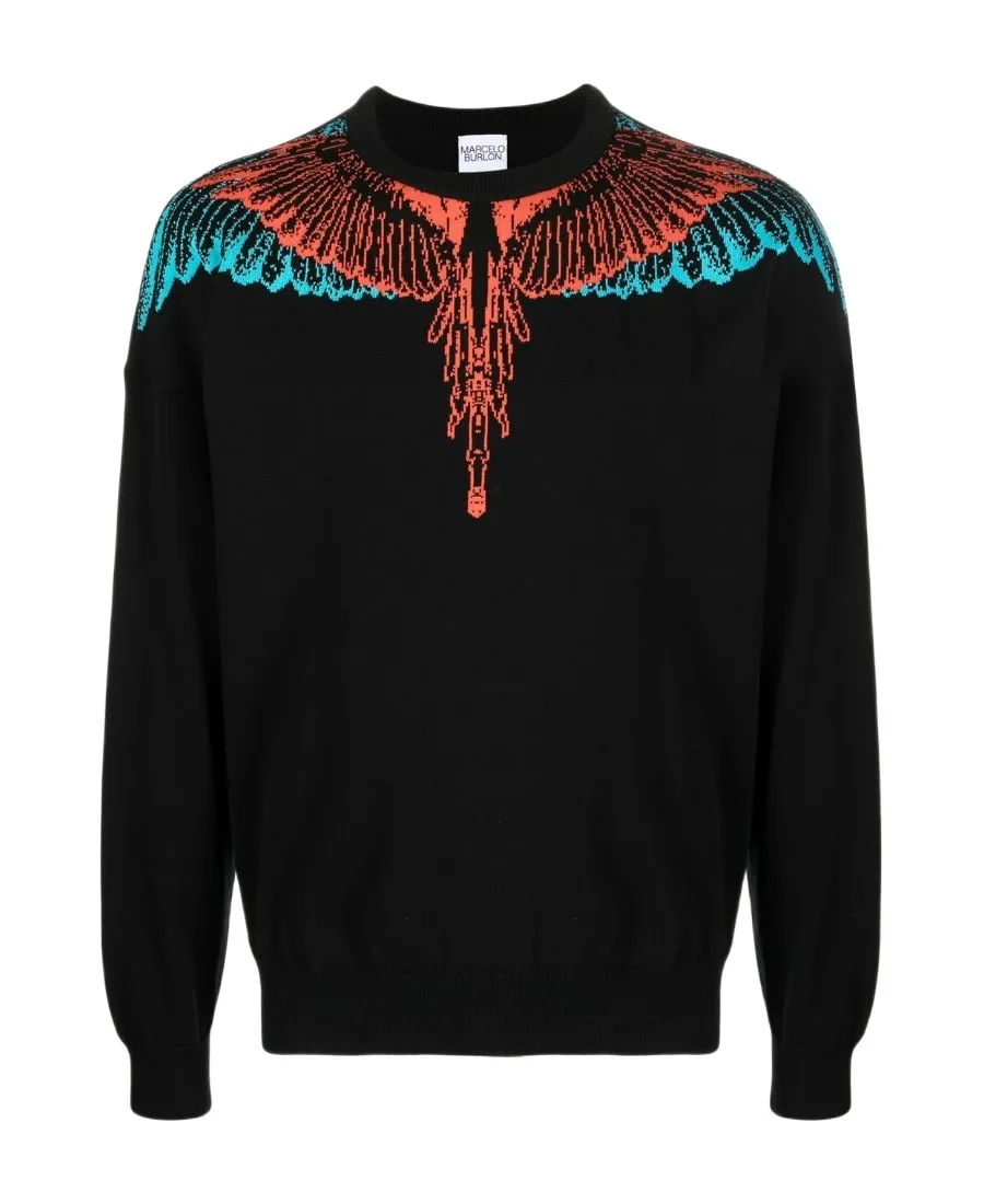County Of Milan Icon Wing Knitted Boxy Jumper