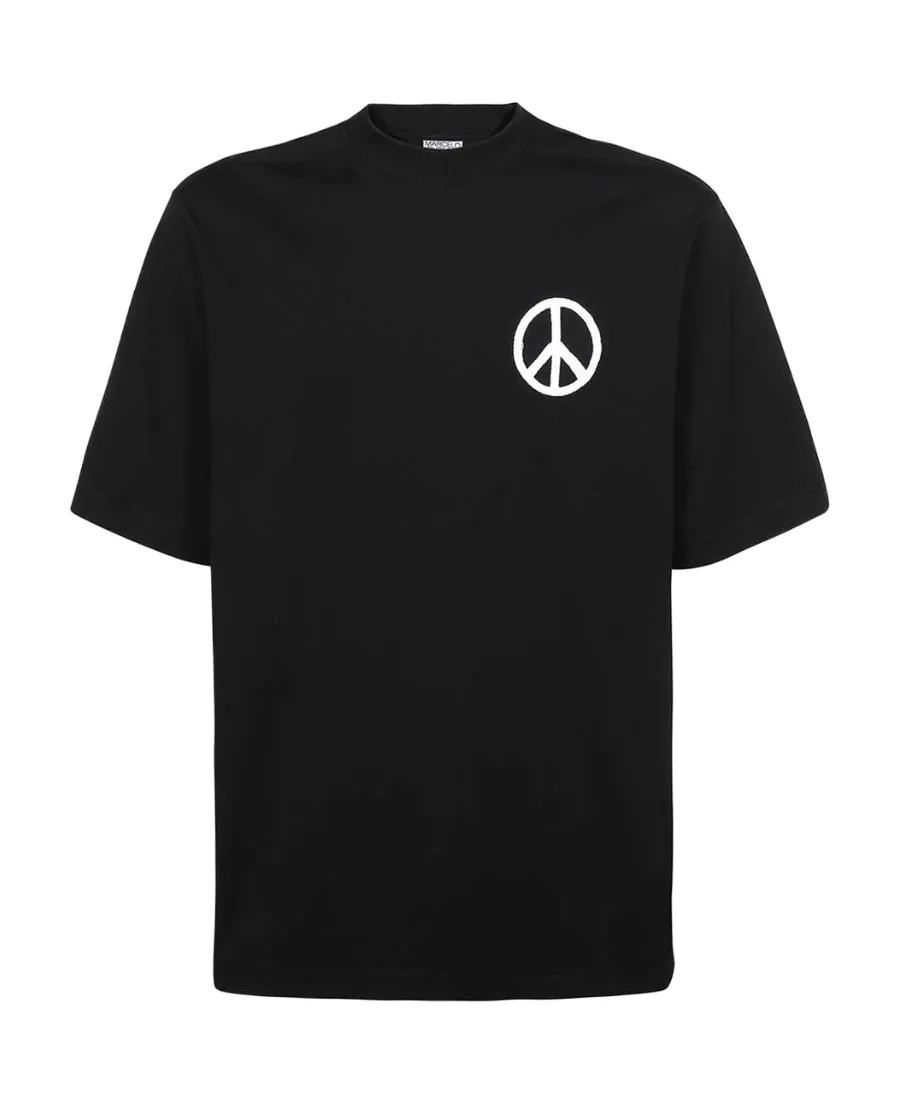 County Of Milan Crewneck Peace-Logo T-Shirt