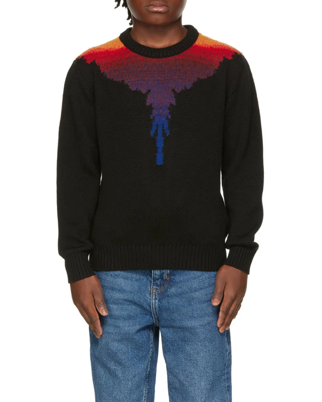 County Of Milan Wings Intarsia Crewneck Jumper