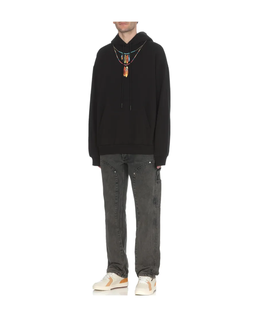 Graphic-Printed Drawstring Hoodie