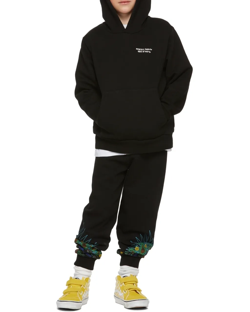 Tempera Cross Logo-Print Hoodie
