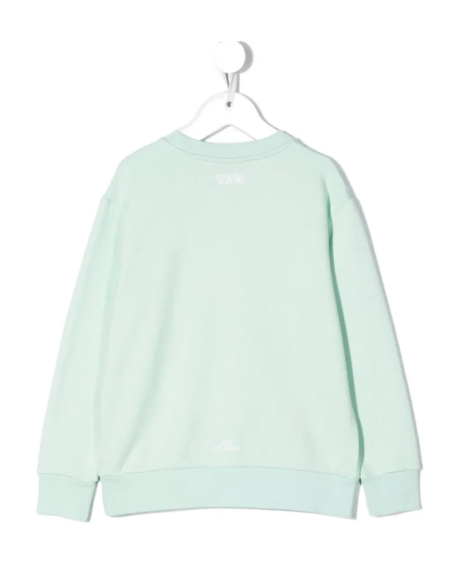 County Of Milan Kids Feather Printed Sweatshirt