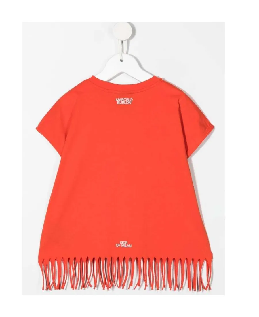 Feather-Necklace Print T-Shirt