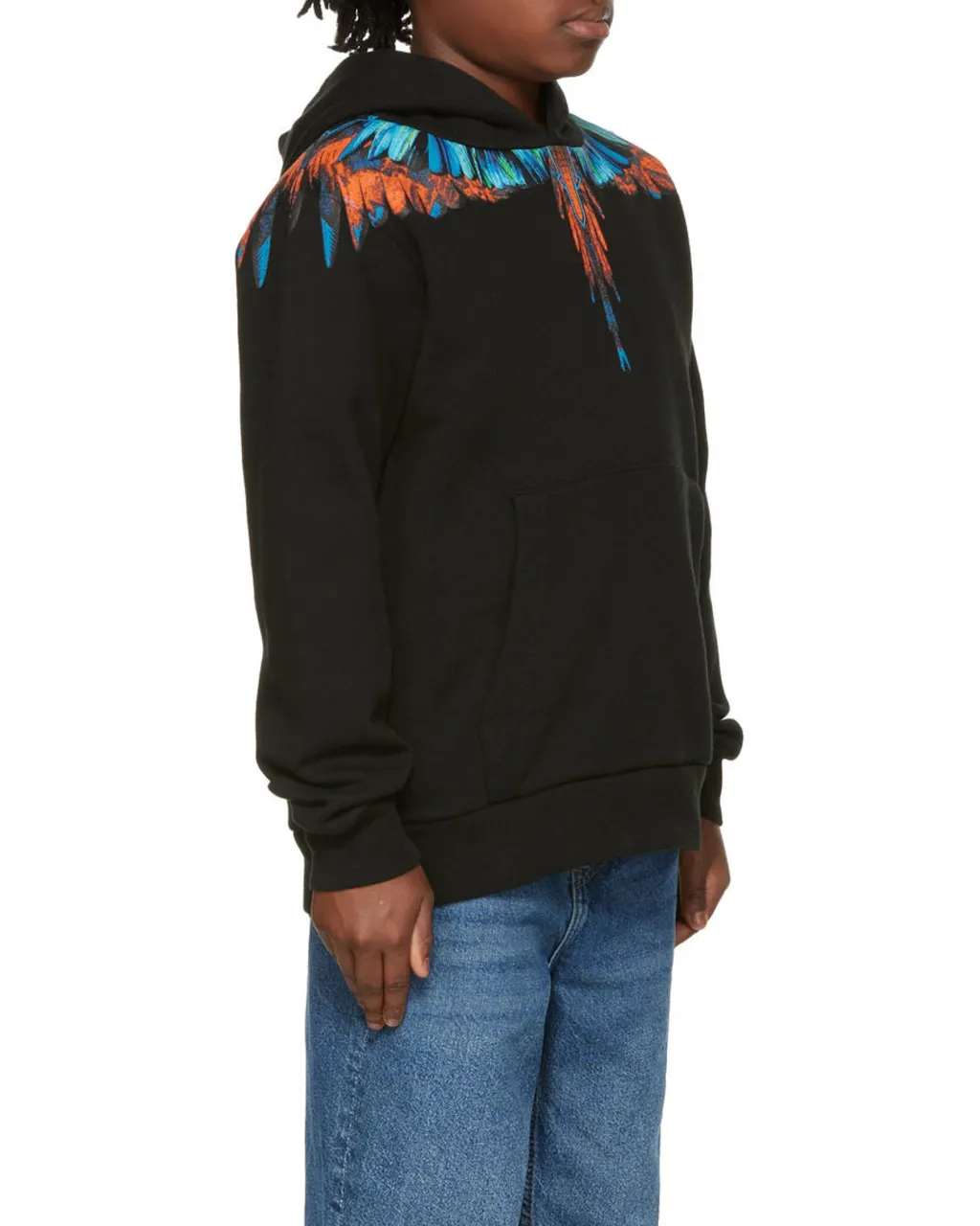 Wings Logo-Print Relaxed Hoodie