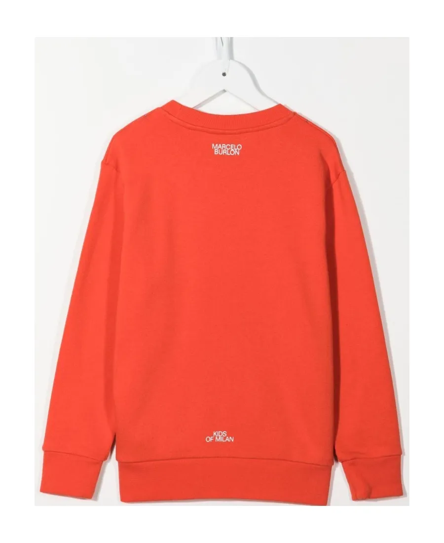 Feather Necklace Print Sweatshirt