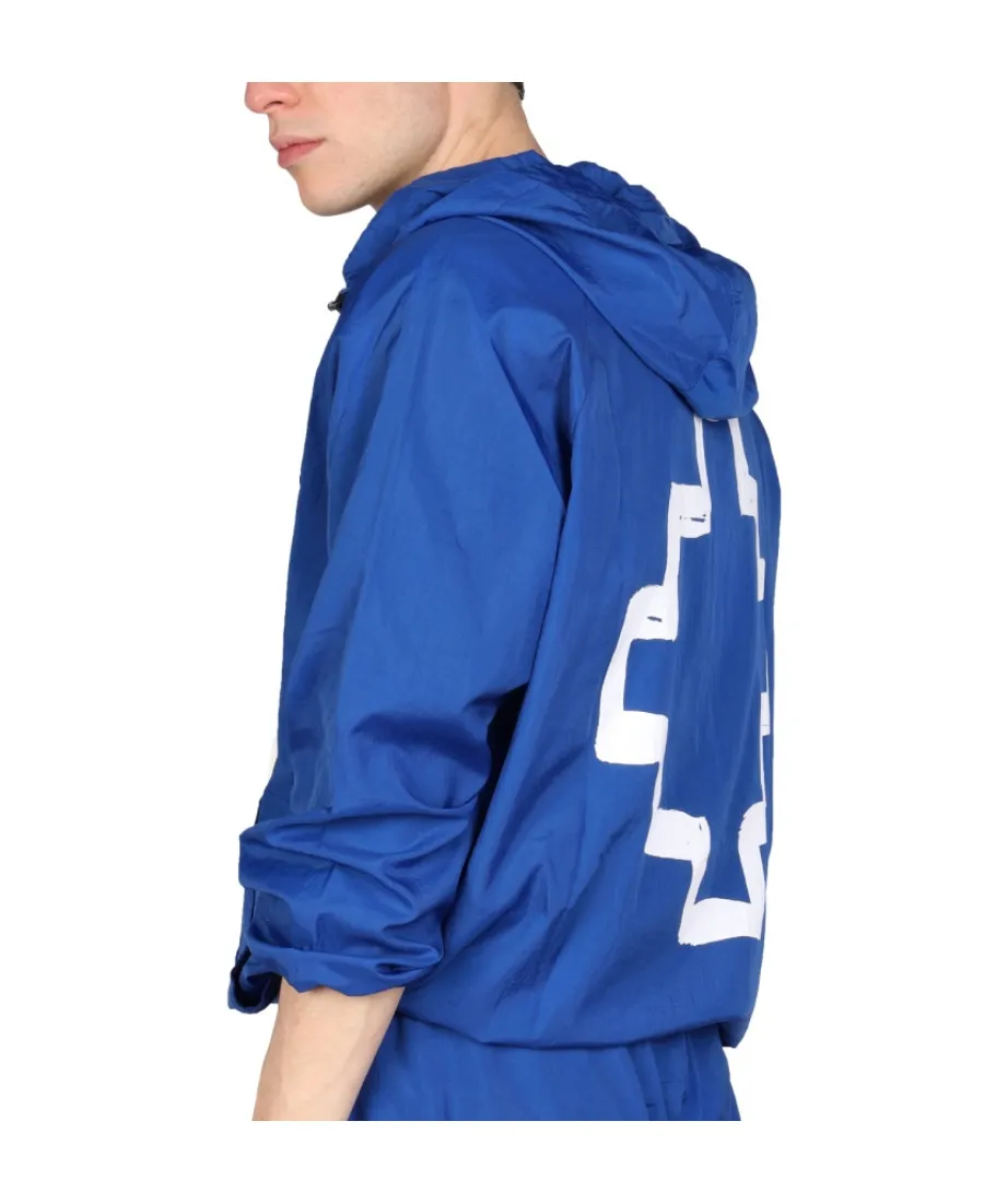 County Of Milan Back Logo Print Hooded Jacket