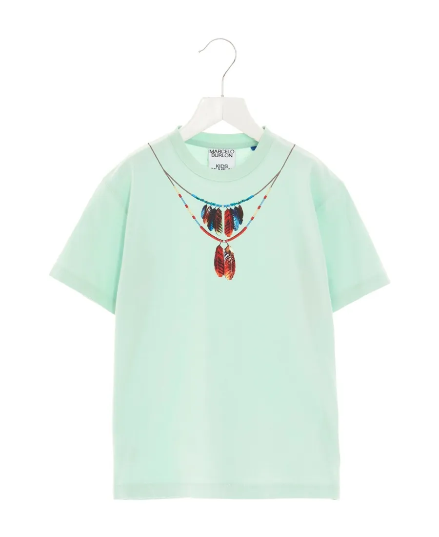 Necklace-Printed Crewneck T-Shirt