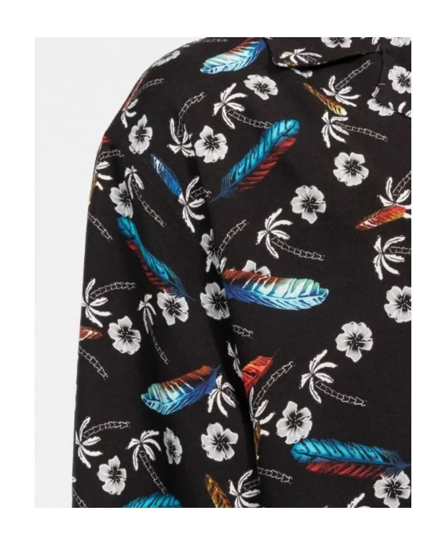 Floral Printed Short-Sleeved Shirt