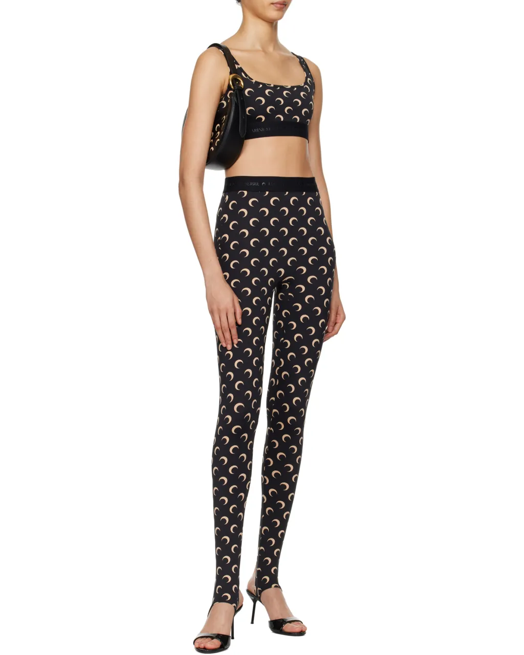 Moon Printed Skinny-Cut Leggings