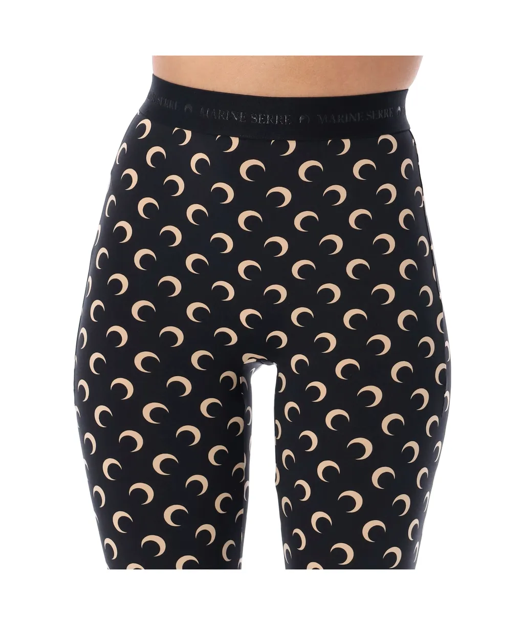 Moon Printed Skinny-Cut Leggings